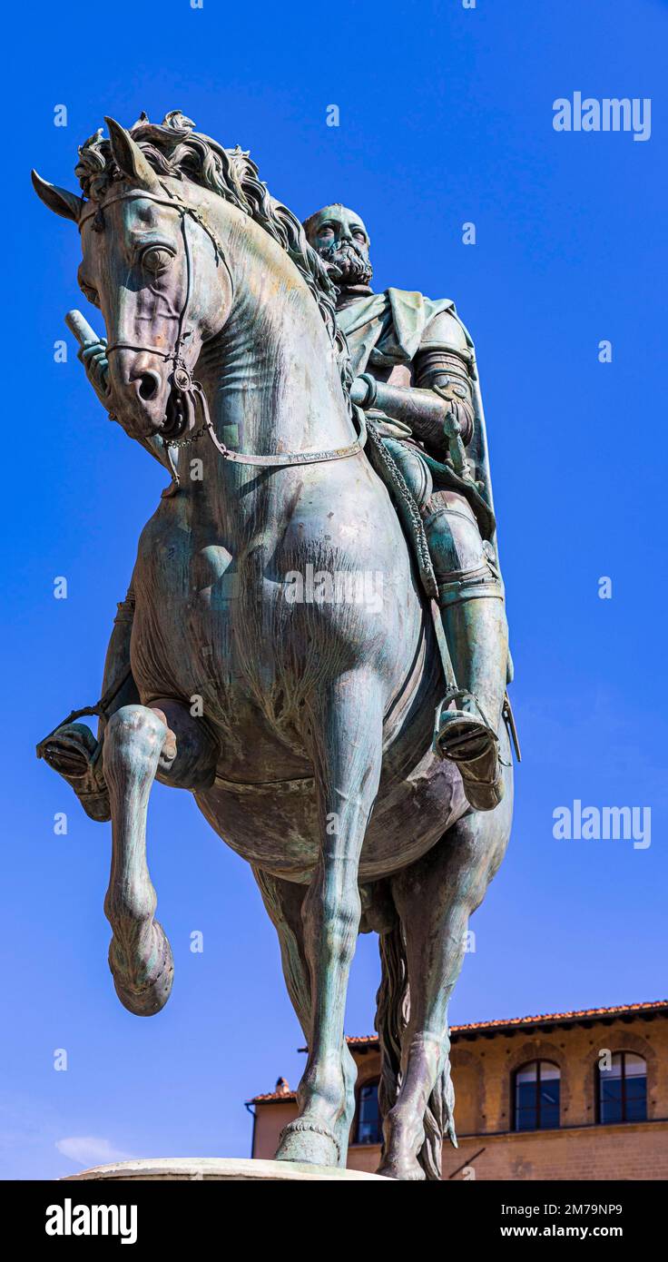Estatua ecuestre de Cosimo de Medici, Piazza della Signorina, Florencia