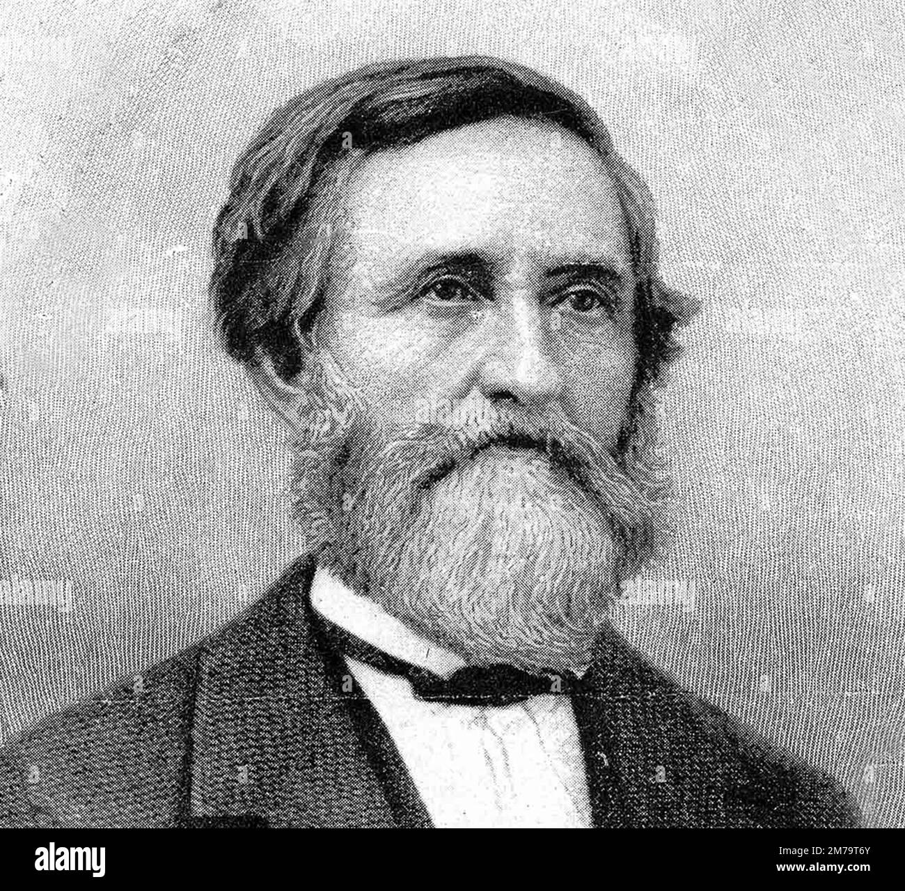 Hymen L. Lipman (1817 – 1893) se acredita con el registro de la primera patente de un lápiz con un borrador adjunto el 30 de marzo de 1858 Foto de stock