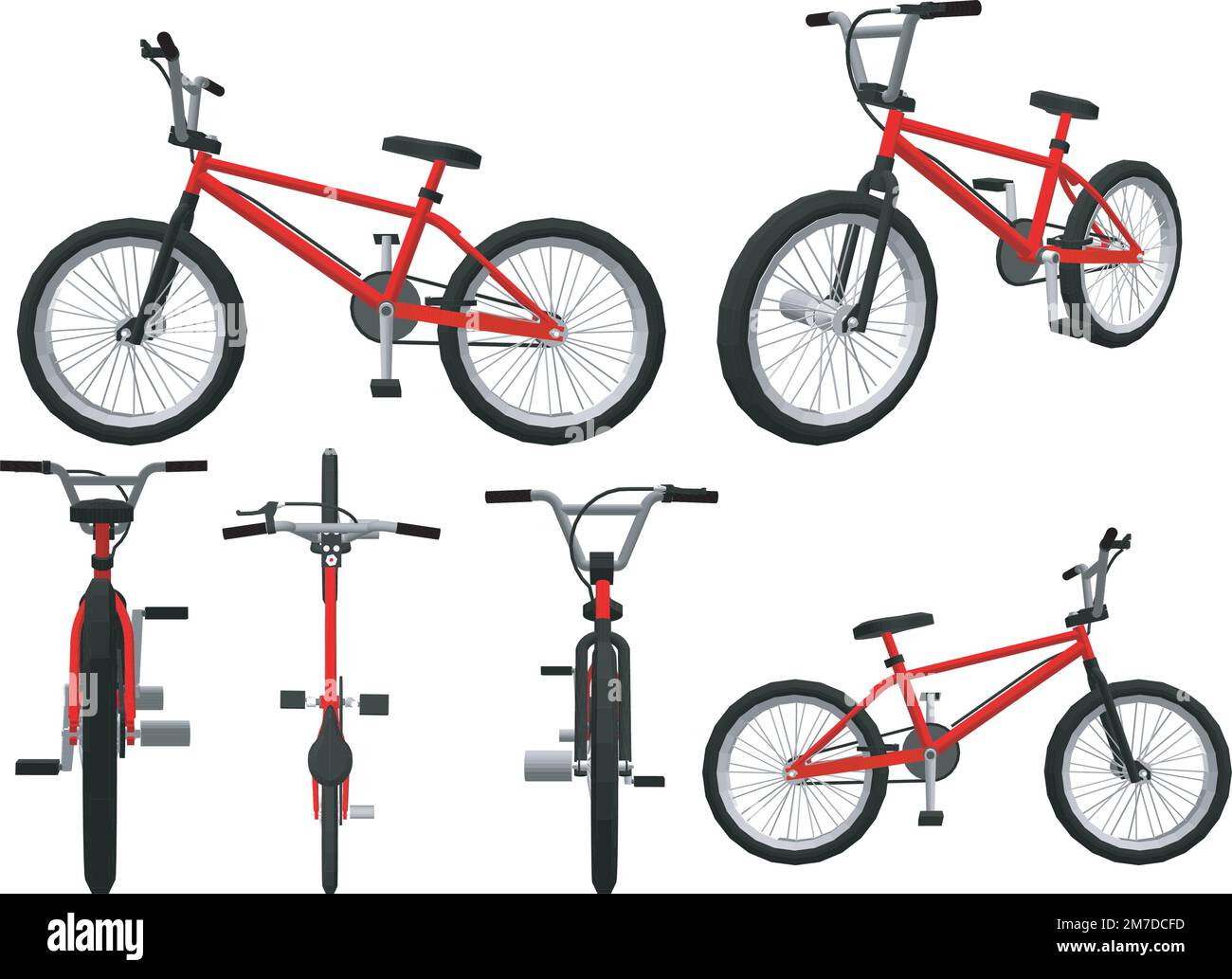 Bicicleta deportiva. Forma de vida activa. Bicicleta para un paseo rápido. Ilustración vectorial sobre un fondo blanco Ilustración del Vector