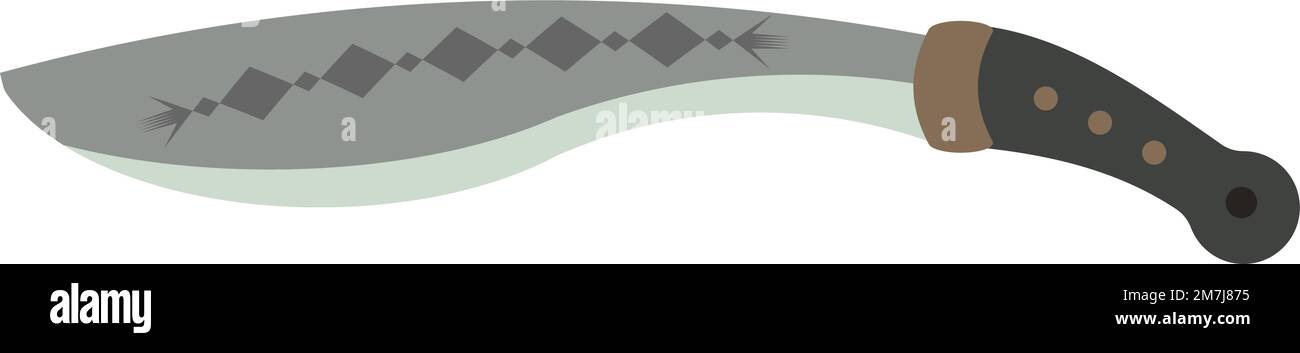 machete aislado sobre fondo blanco. Ilustración vectorial. Ilustración del Vector