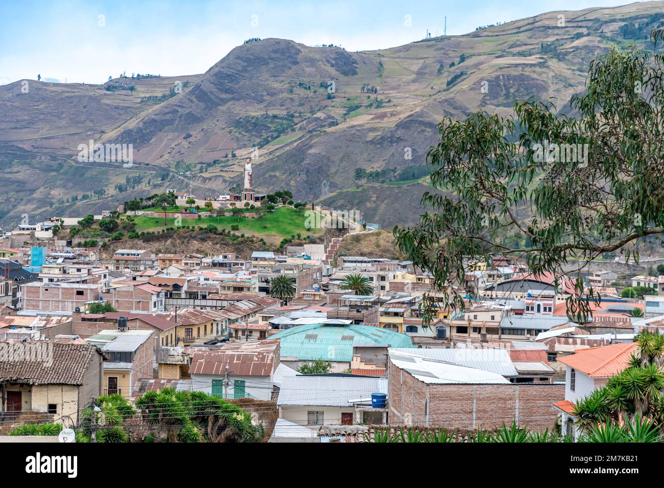 Alausi, Ecuador 24 de septiembre de 2022 panorama de la ciudad
