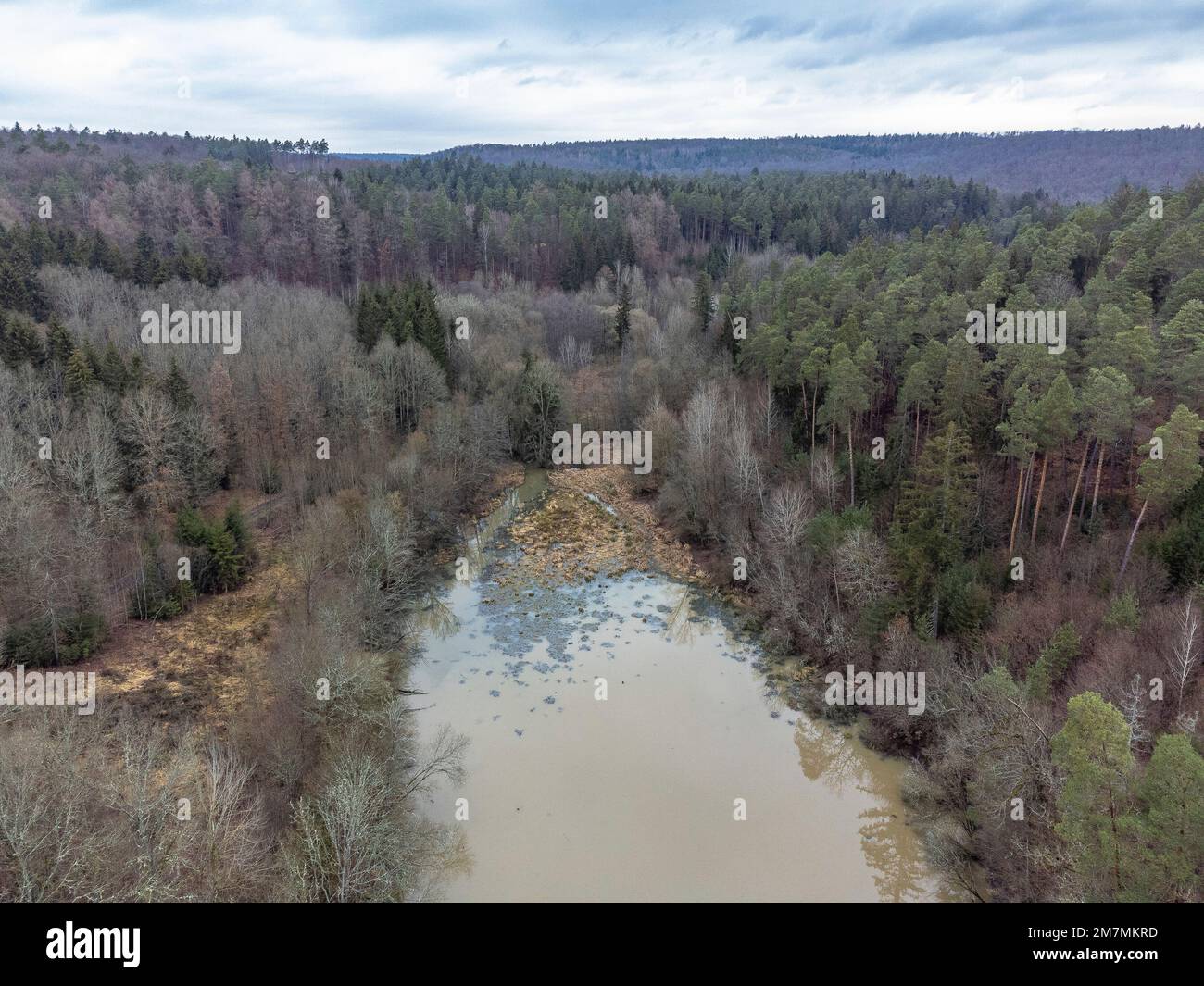 Embalse de control de inundaciones sulzbach fotografías e imágenes de