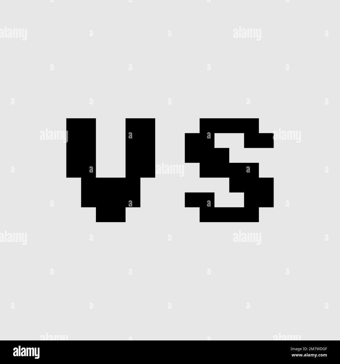 Frente A Letras Logotipo De VS Ilustraci n Vectorial Imagen Vector De