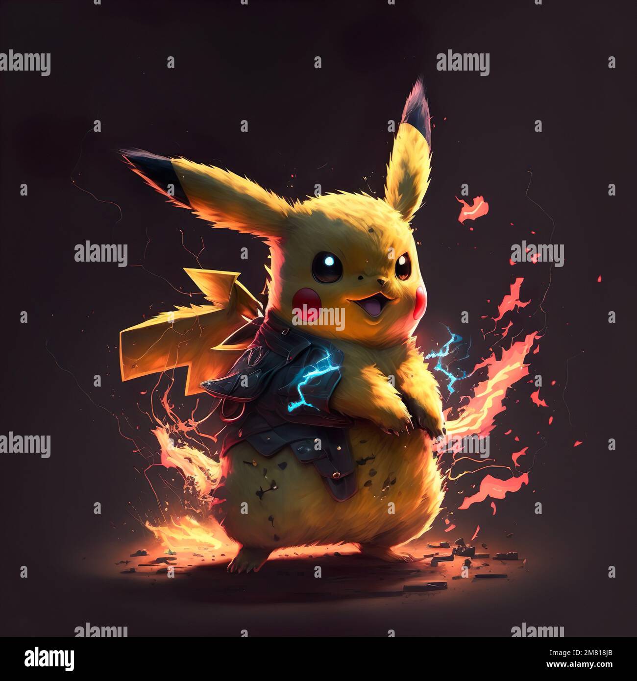 Pikachu, Pokemon, ilustración digital Fotografía de stock - Alamy