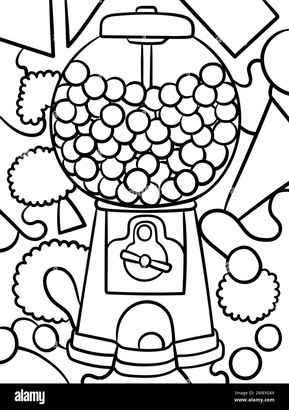Máquina Expendedora De Gumball Con Chicles De Colores Aislados Sobre Fondo  Blanco Fotos, retratos, imágenes y fotografía de archivo libres de derecho.  Image 38706416