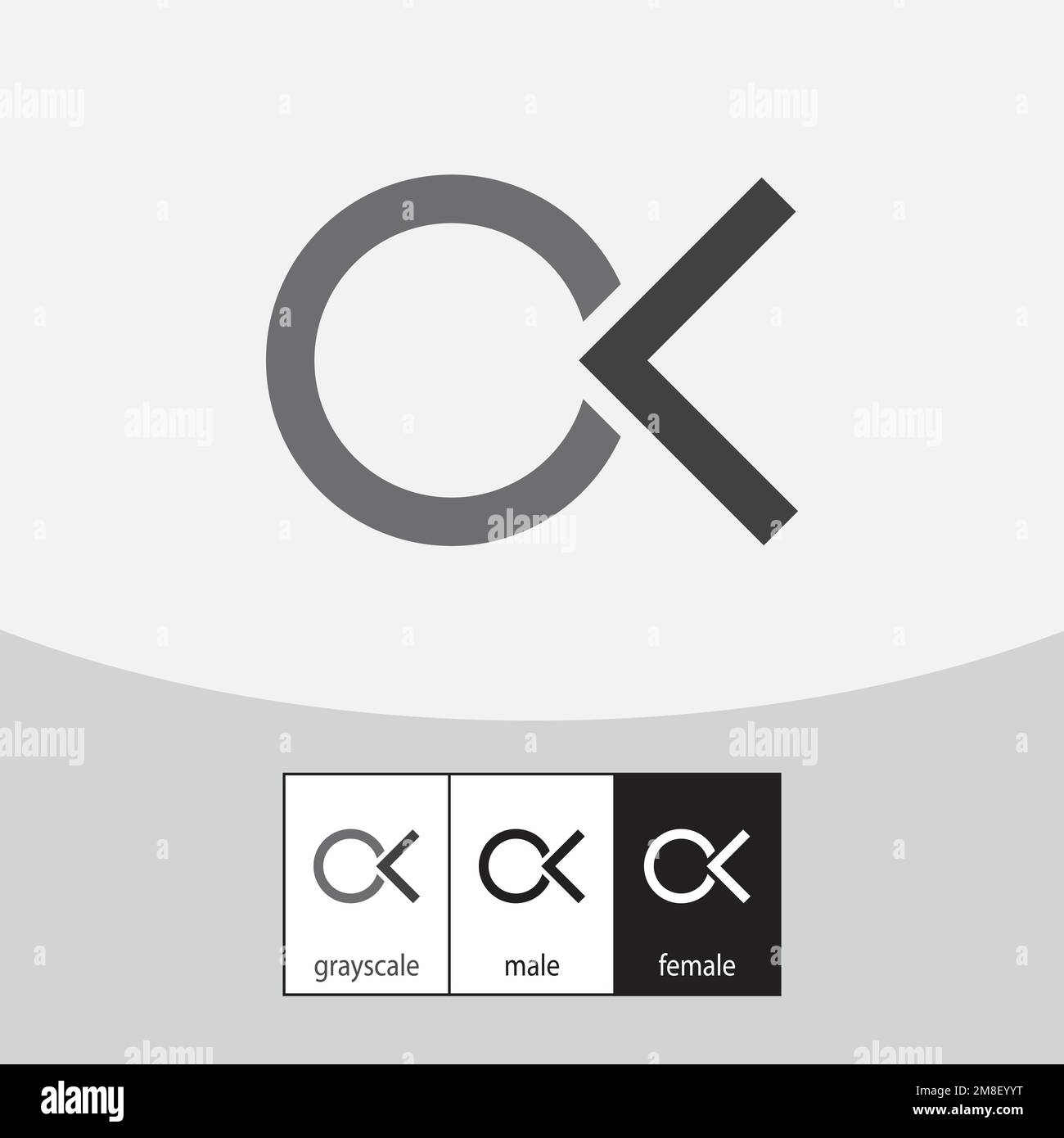 Logotipo De Letras C Y K Vector Imagen Vector De Stock Alamy