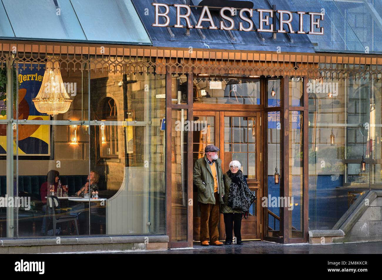 Edimburgo Escocia, Reino Unido 14 de enero de 2023. West End Brasserie, Hope Street. credit sst/alamy noticias en vivo Foto de stock