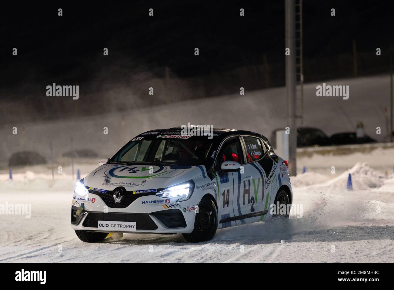 14A David BOUET (FR) WRM POR CHANOINE M. / SRD RACING, ACCIÓN 14B LUCAS  DARMEZIN (FR) WRM POR CHANOINE M. / SRD RACING, ACCIÓN durante el 2023 Clio  Ice Trophy 2023 -