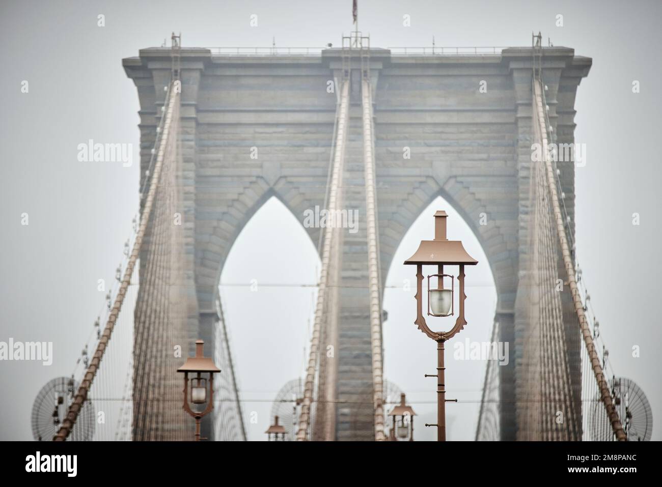 Ciudad de Nueva York Manhattan Puente de Brooklyn Foto de stock