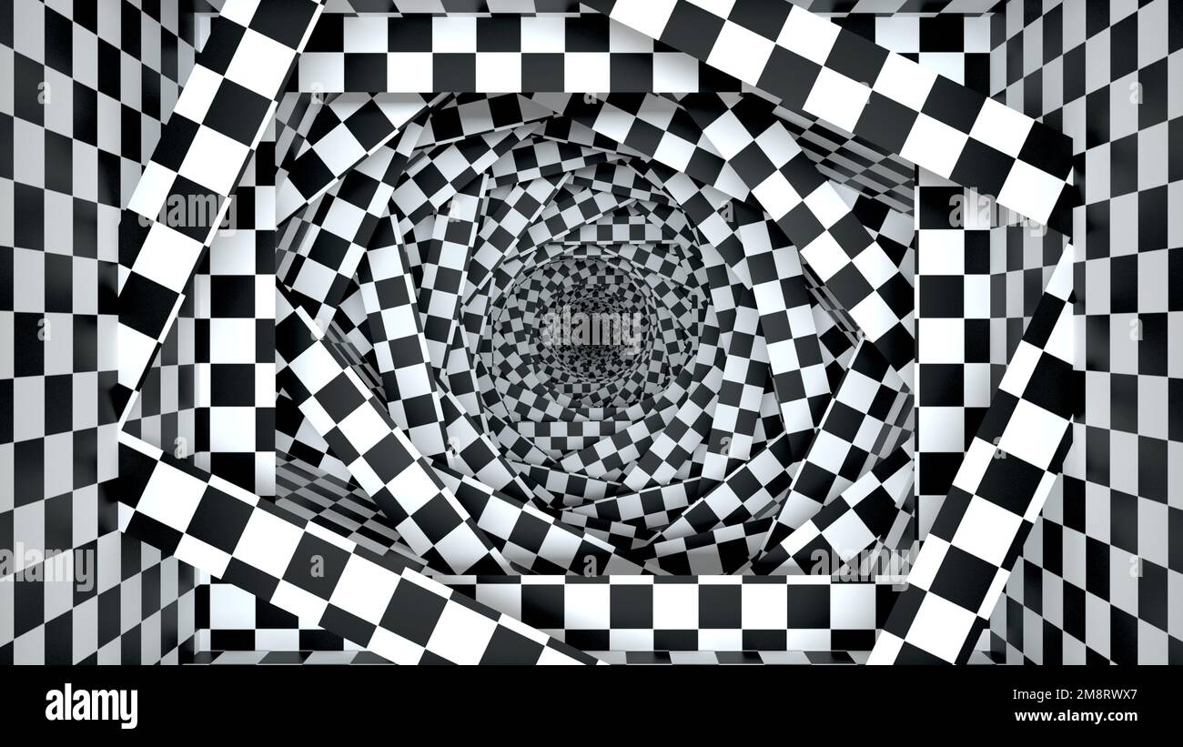 Fondo abstracto y óptico de la ilusión Foto de stock