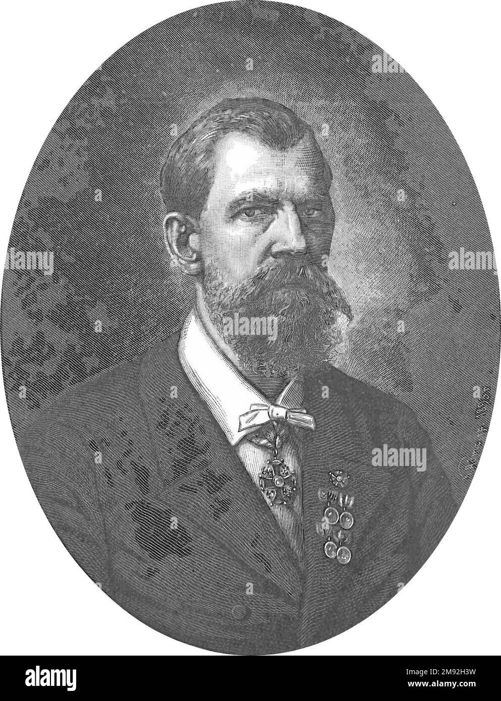 Ivan Alexandrovich Golyshev, arqueólogo aficionado, historiador local de Vladimir Rusia ca. 1893 Foto de stock