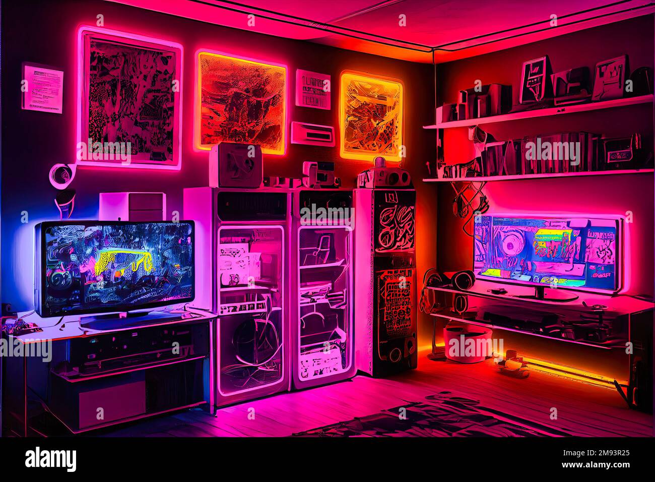 fondo, streamer fondo, streamer habitación, interior, interior