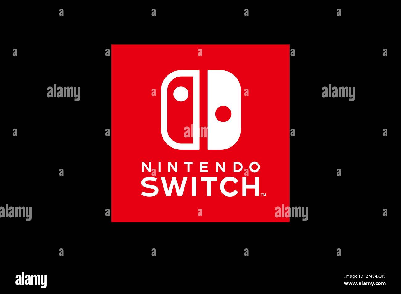 Nintendo Switch, Logo, Fondo negro Fotografía de stock - Alamy