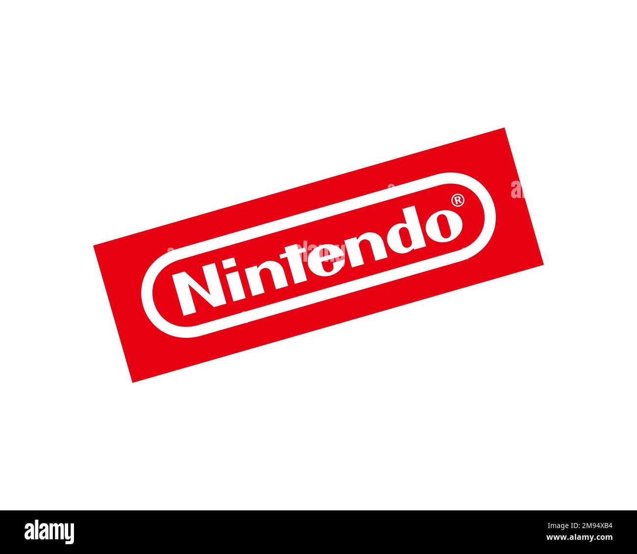 Nintendo, logotipo girado, fondo blanco Fotografía de stock - Alamy