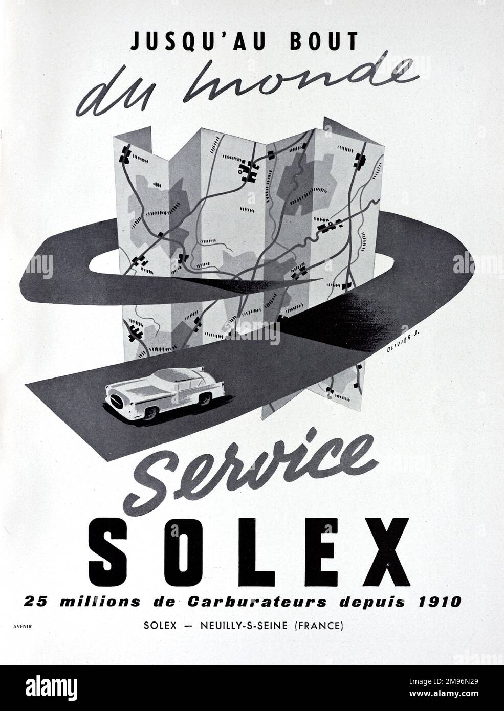 Solex Anuncio 1957 Foto de stock