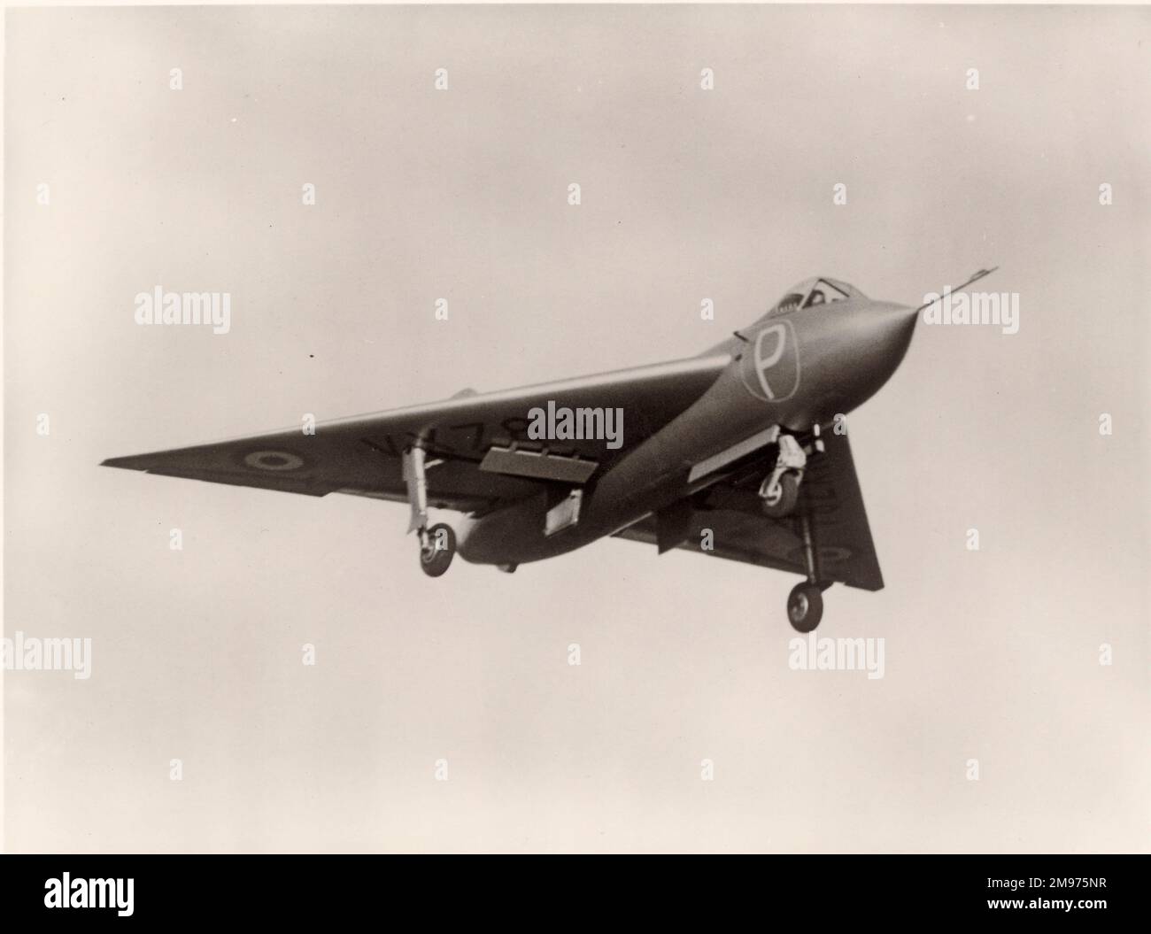 El primer Avro 707B, VX784. Foto de stock