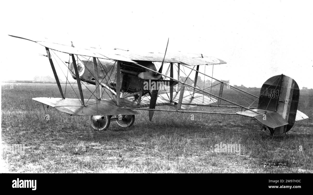 Vickers FB26 Vampiro Completado en mayo de 1917, este fue el último de una línea de Vickers con motor de empuje de los cazas construidos solo un puñado. Foto de stock