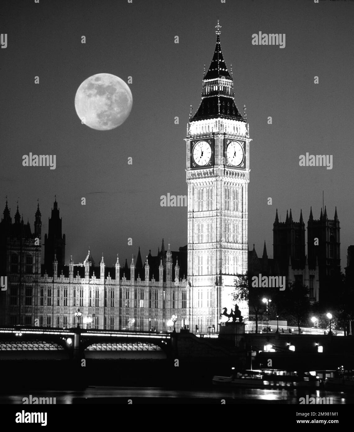 La fantasía de Westminster. Creado en el cuarto oscuro de los fotógrafos. Foto de stock