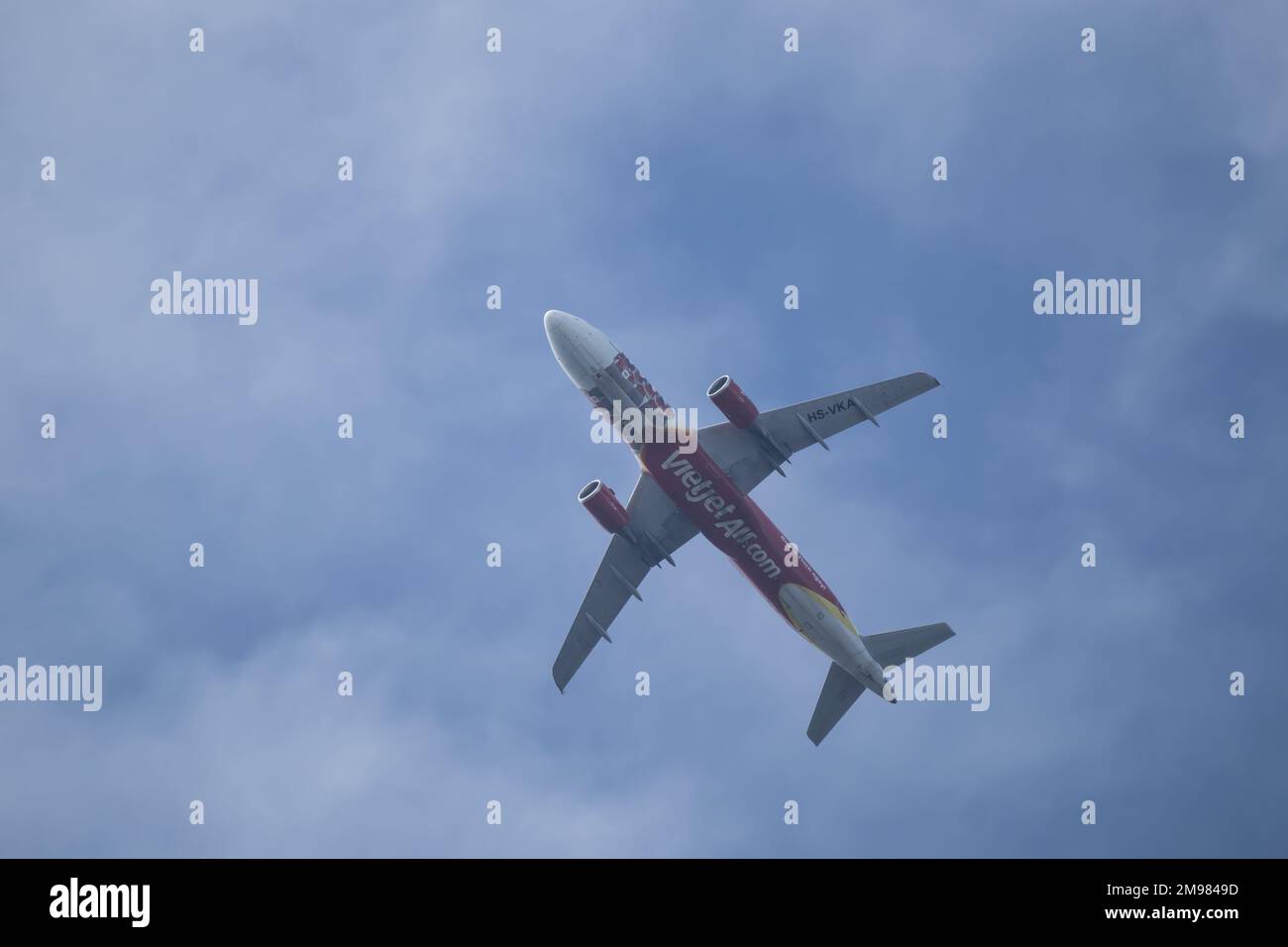 Chiangmai, Tailandia 25 2022 de noviembre HSVKA A320200 de la