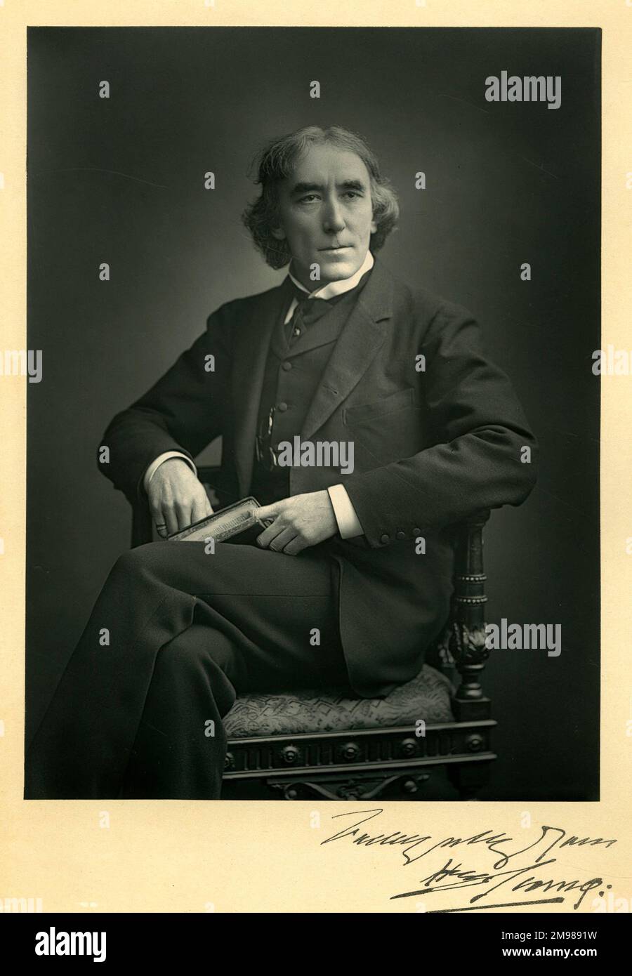Henry Irving (1838-1905), actor-gerente inglés. Foto de stock