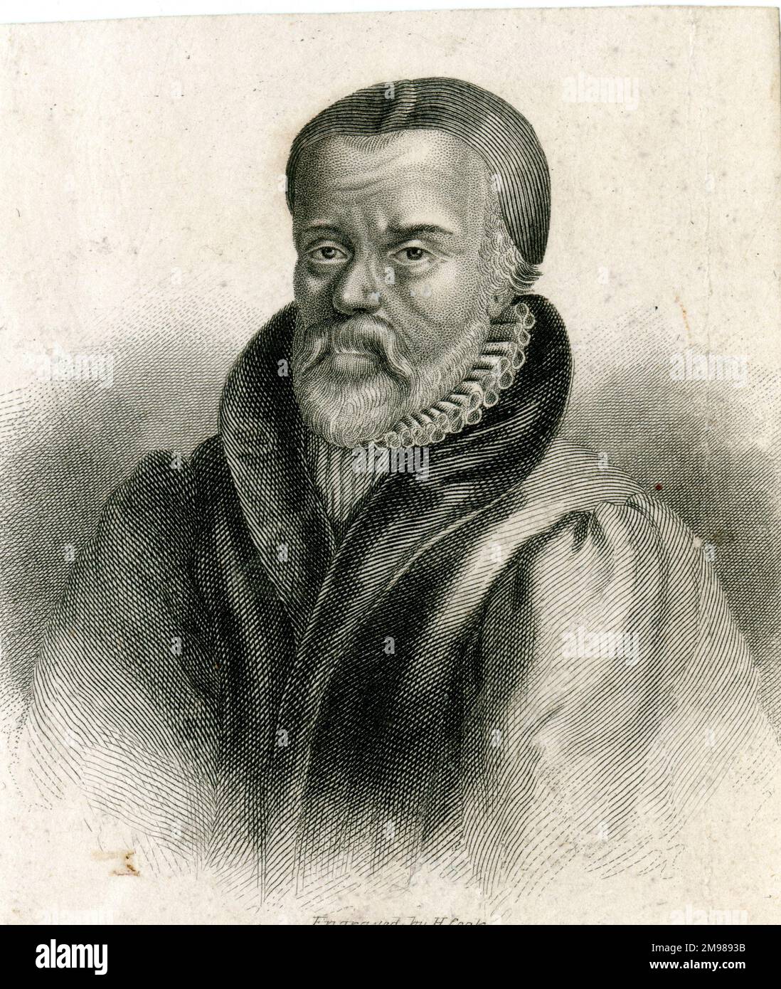 William Tyndale (c.1494-1536), traductor de la Biblia al inglés, reformador y mártir. Foto de stock