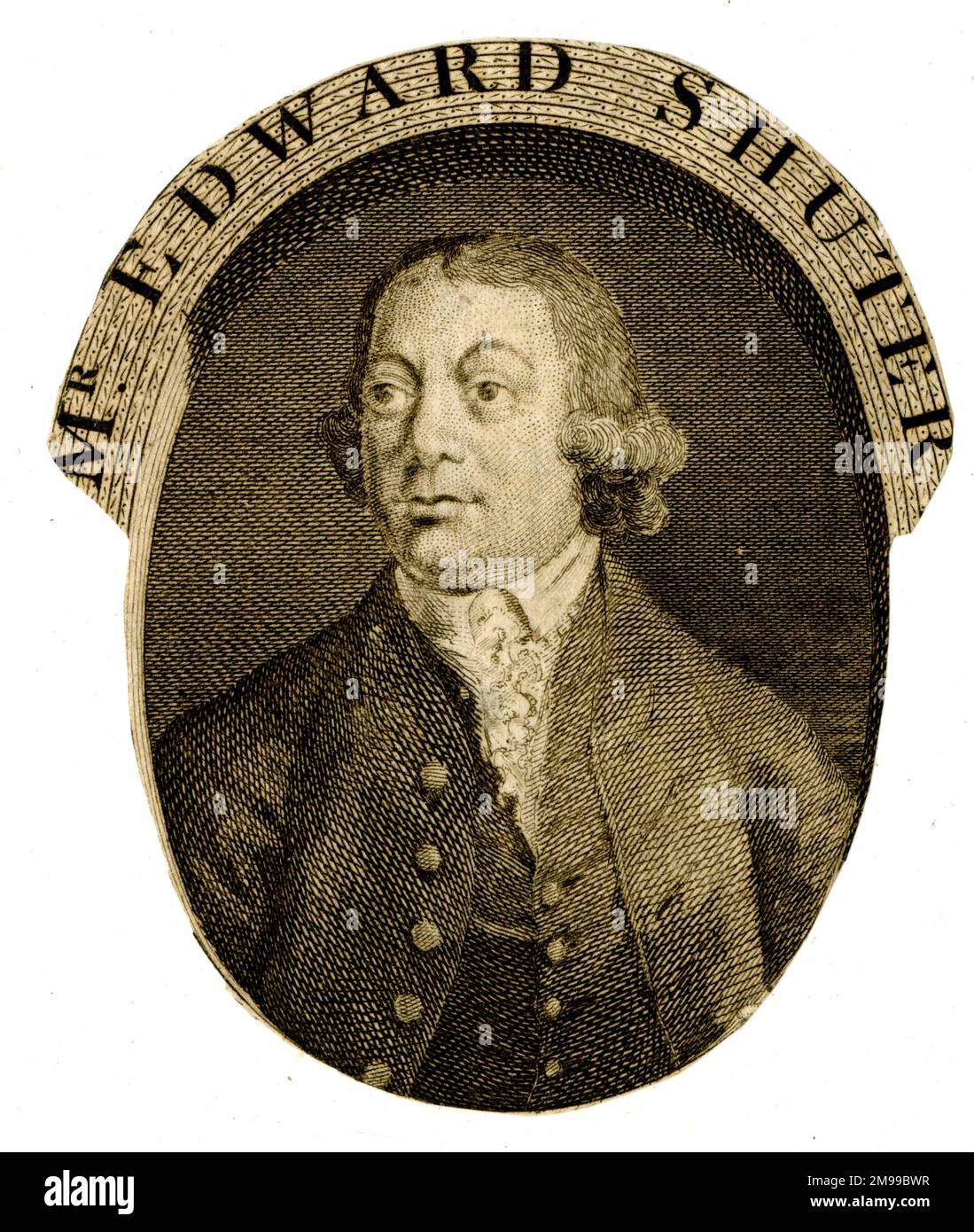 Edward Shuter (c.1728-1776), actor y cantante inglés. Foto de stock