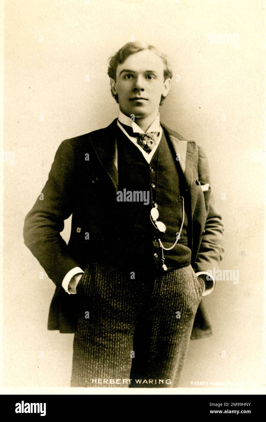Herbert Waring (1857-1932), actor inglés. Foto de stock