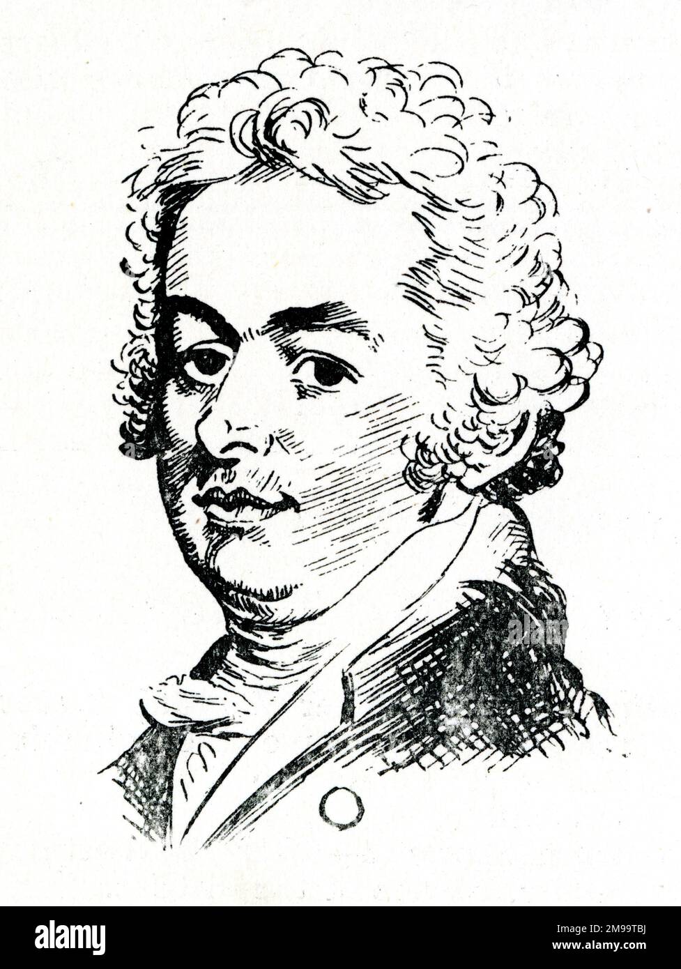 John 'Jack' Bannister (1760-1836), actor inglés, director de teatro y pintor. Foto de stock