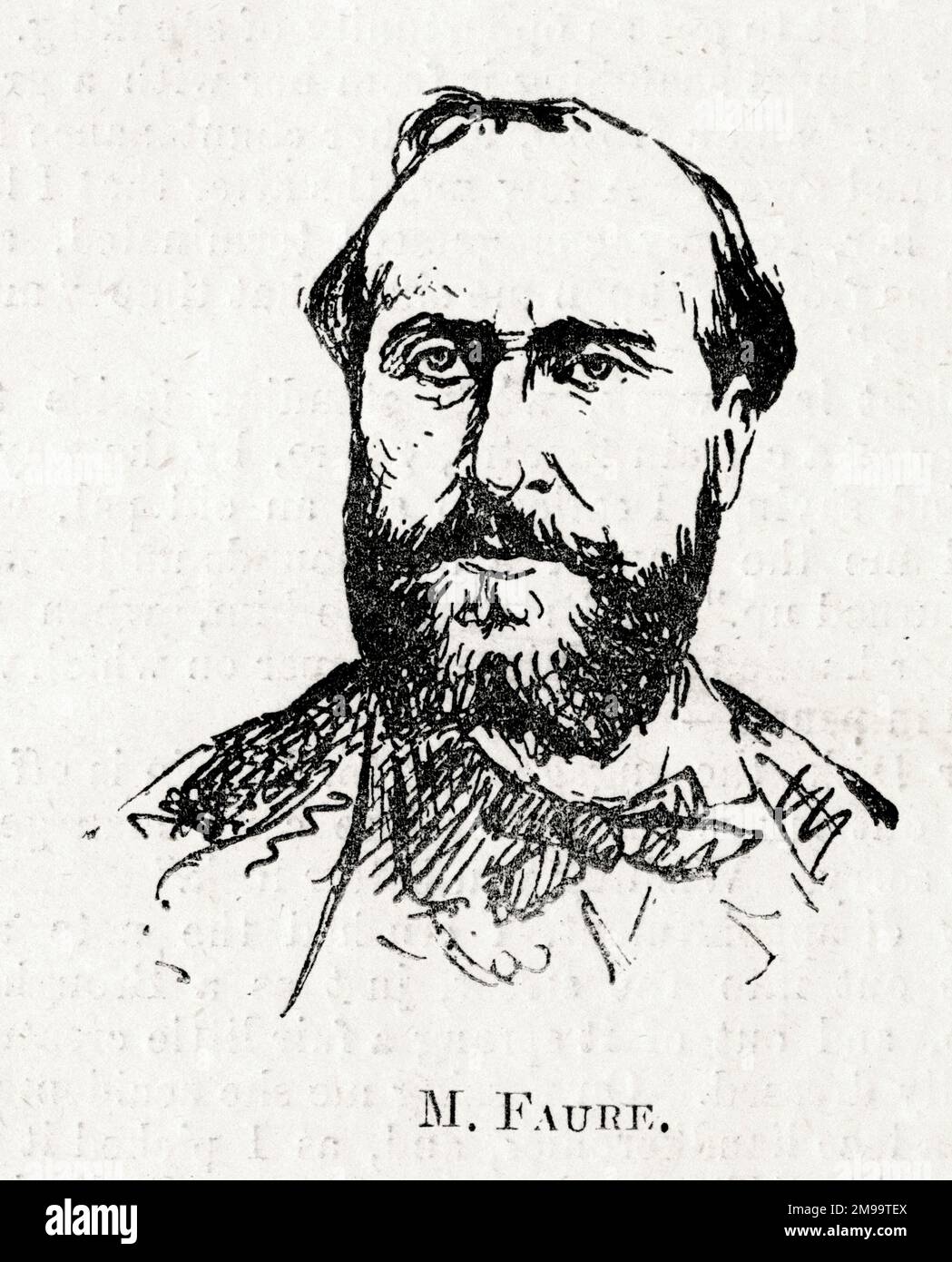 Retrato, JeanBaptiste Faure (18301914), cantante de ópera francesa