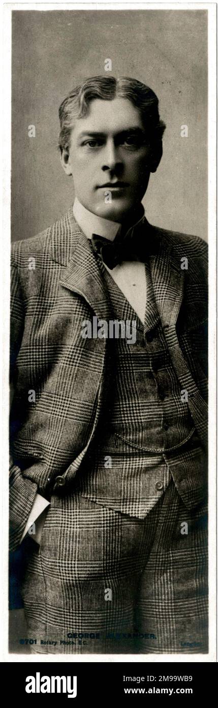 George Alexander, actor, productor y director de teatro inglés. Foto de stock