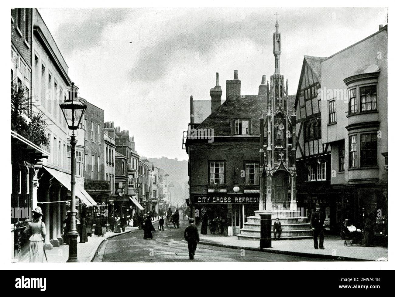 La cruz de la ciudad, Winchester, Hampshire. Foto de stock