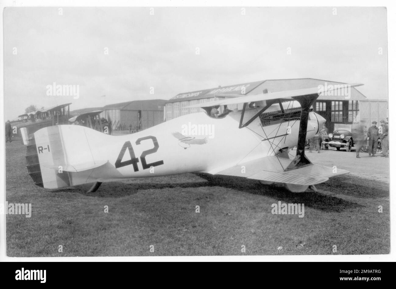 Verville-Packard VCP-R AS.40126 '42', en la carrera aérea Pulitzer 1920. Un avión de carreras modificado a partir de un VCP-1 de la División de Ingeniería, propulsado por un motor V-638hp 12 Packard 1A-2025 refrigerado por agua (re-designado R-1 en 1922). Foto de stock