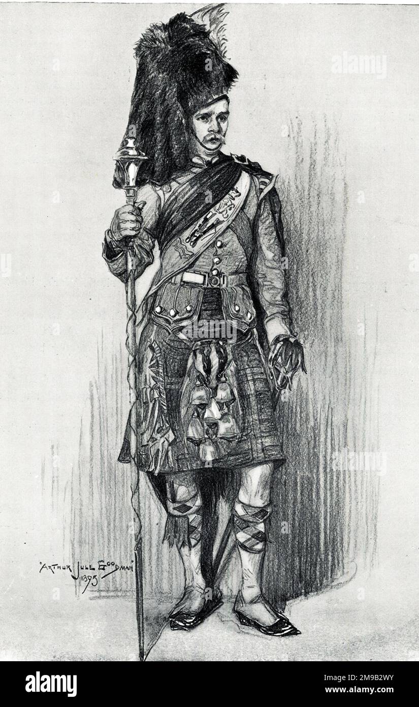 El Hombre Mayor, Escocés, Con Barba Larga Y Kilt, Toca Un Tambor, Y Los  Tambores, Tiene Fu Foto de archivo editorial - Imagen de corte, barba:  171572043
