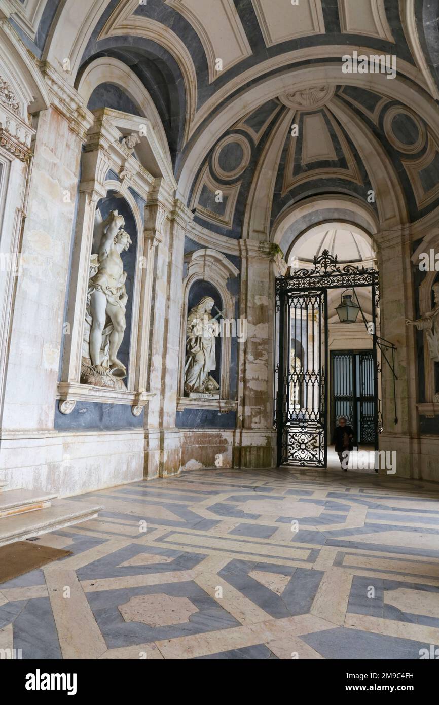 Mafra, Lisboa, Portugal 17 de enero de 2023 Hermoso PalacioConvento