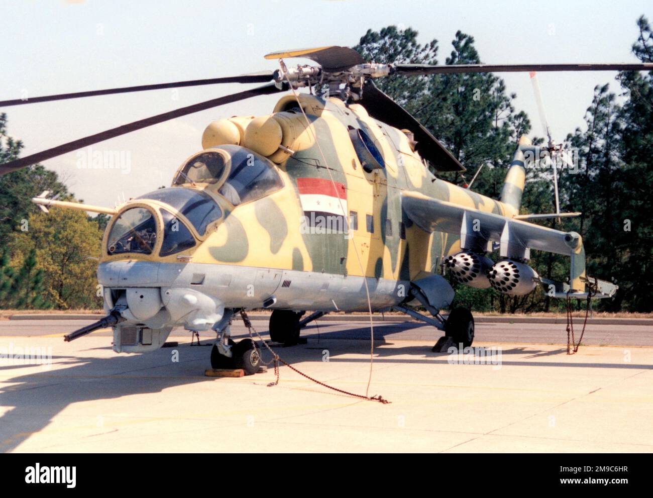 Capturado iraquí Mil Mi-24 Foto de stock
