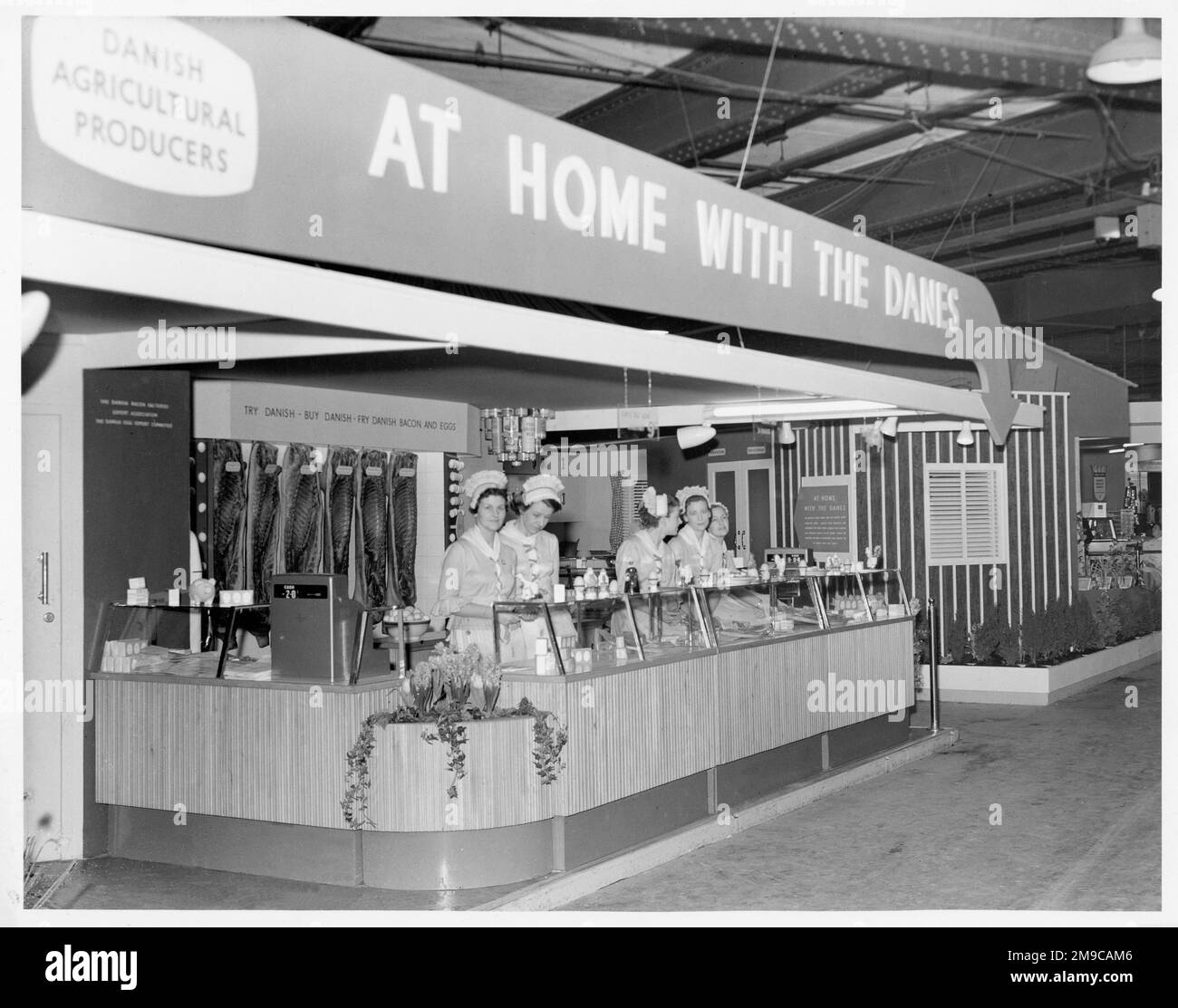 Ideal Home Stand de exposición para productos alimenticios daneses. Foto de stock