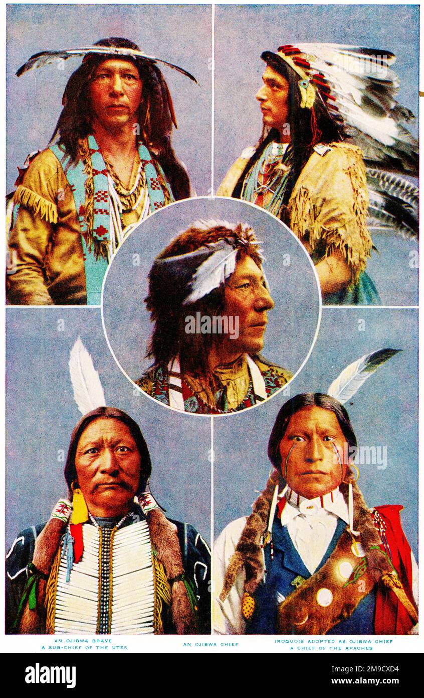Indios indios nativos americanos rojos Imágenes recortadas de stock - Alamy