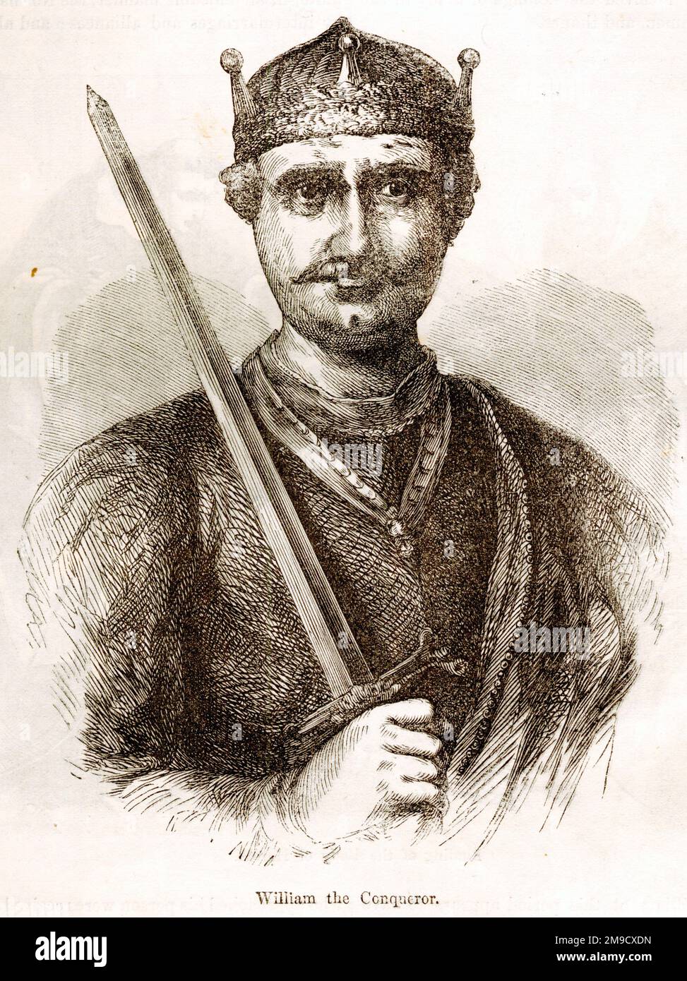 Rey Guillermo I, el conquistador Foto de stock