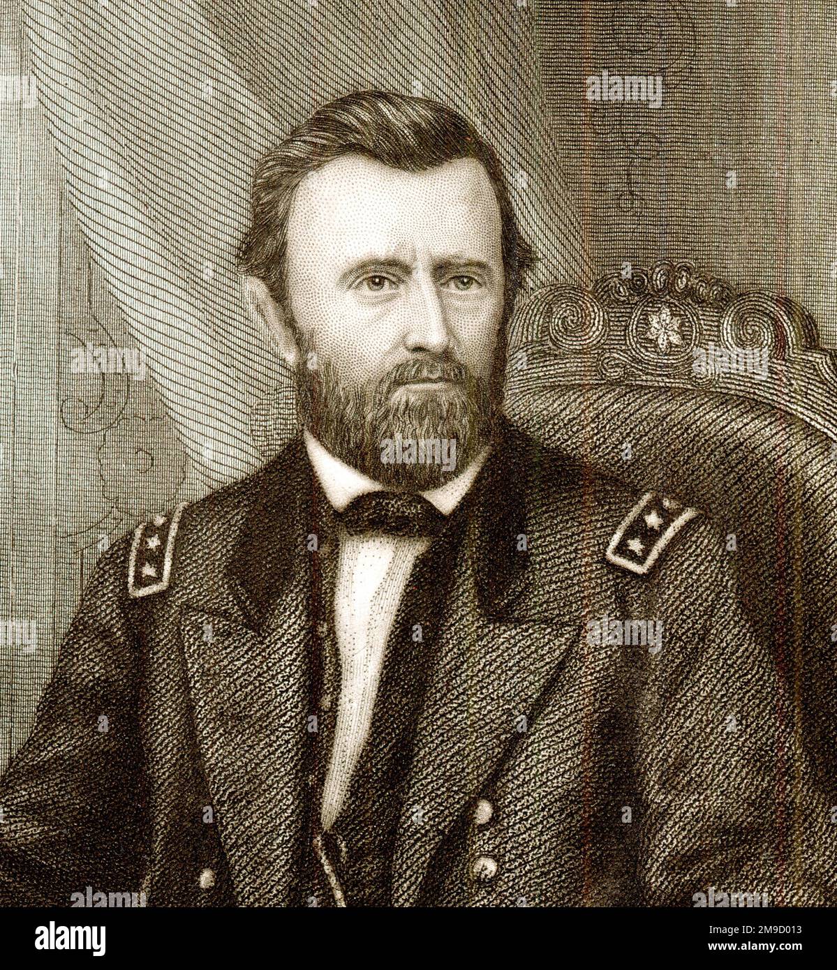Ulysses Grant, Presidente de Estados Unidos Foto de stock