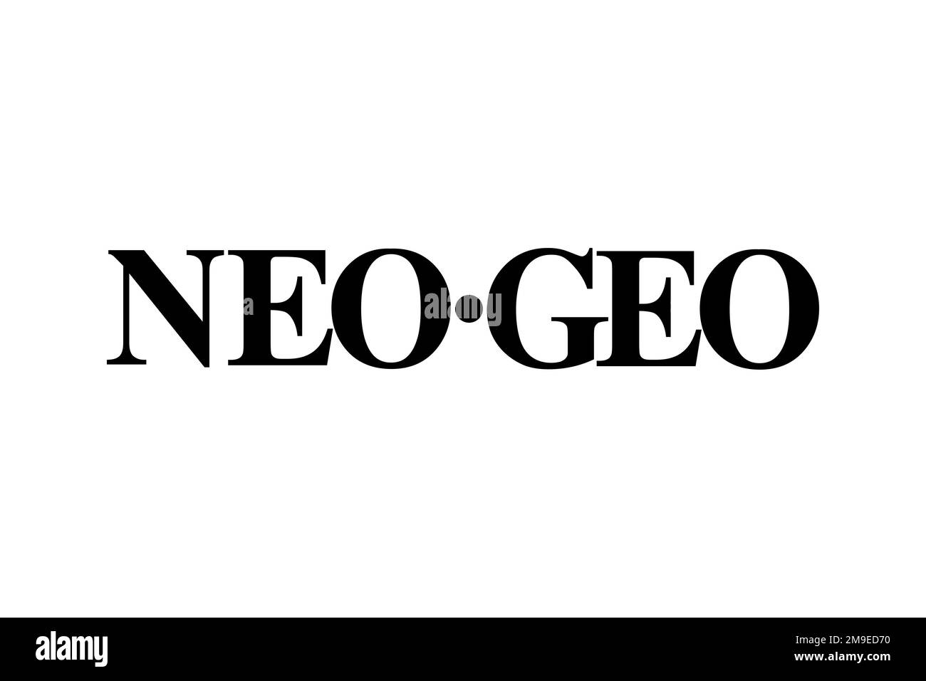 Neo Geo system, Logo, El fondo blanco Fotografía de stock - Alamy