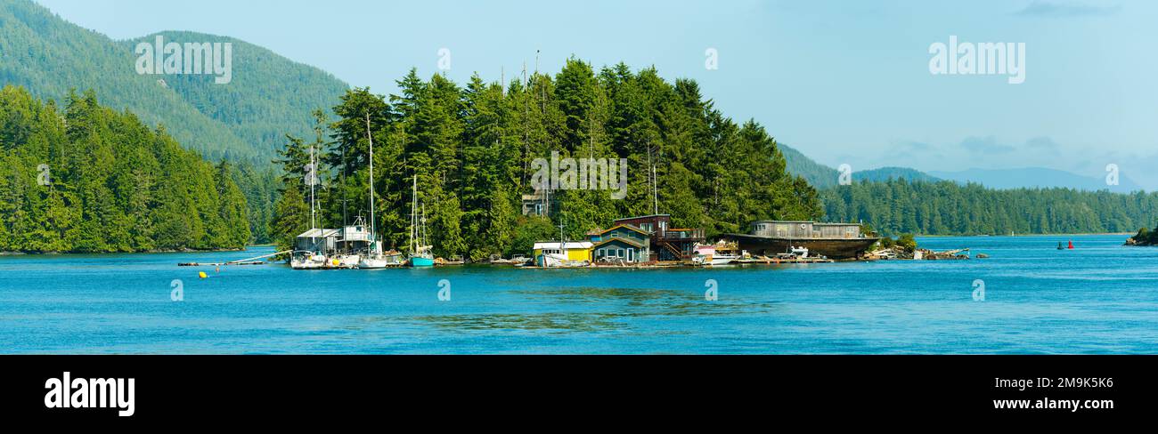 Strawberry Island, Tofino, Vancouver Island, British Columbia, Canadá Foto de stock