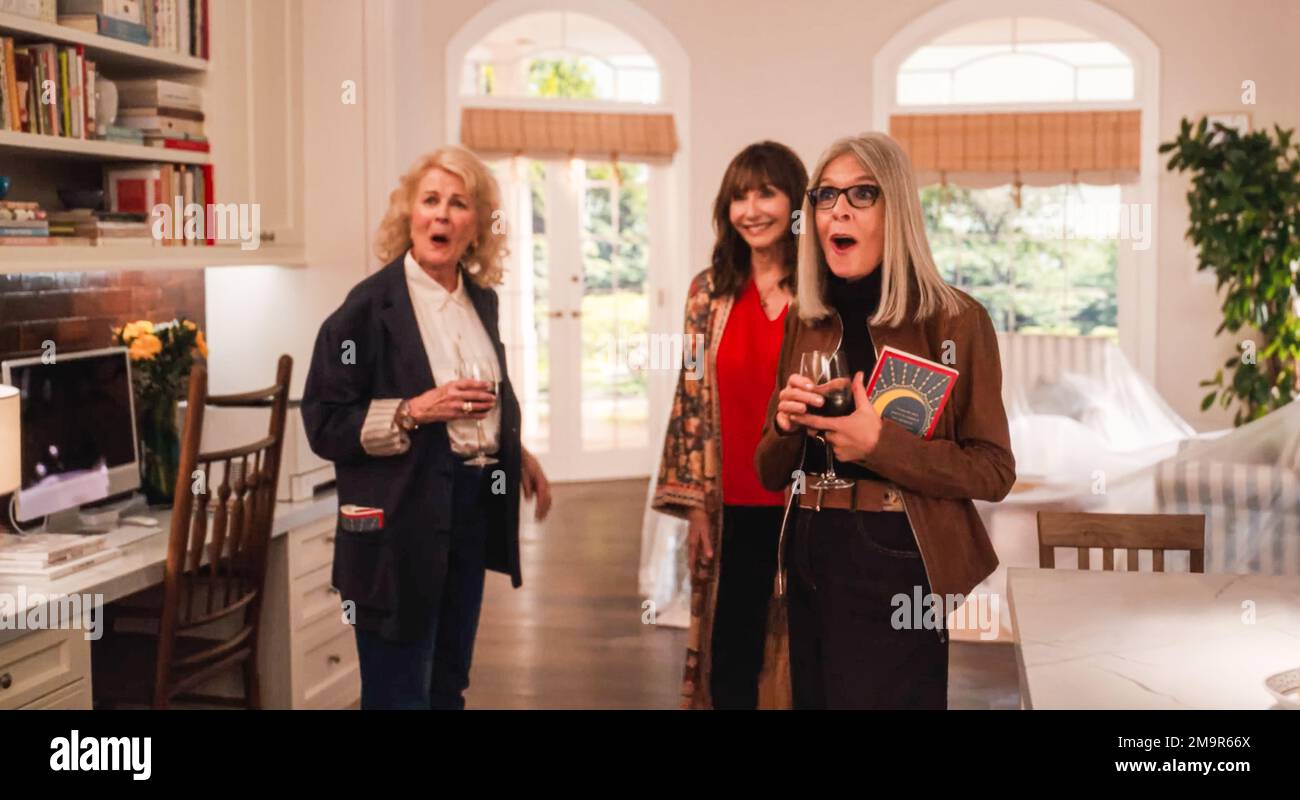 . Candice Bergen, Diane Keaton y Mary Steenburgen en una escena de The  (C)Focus presenta una nueva película: Book Club 2: The Next Chapter (2023).  Sinopsis: Sigue el nuevo viaje de cuatro