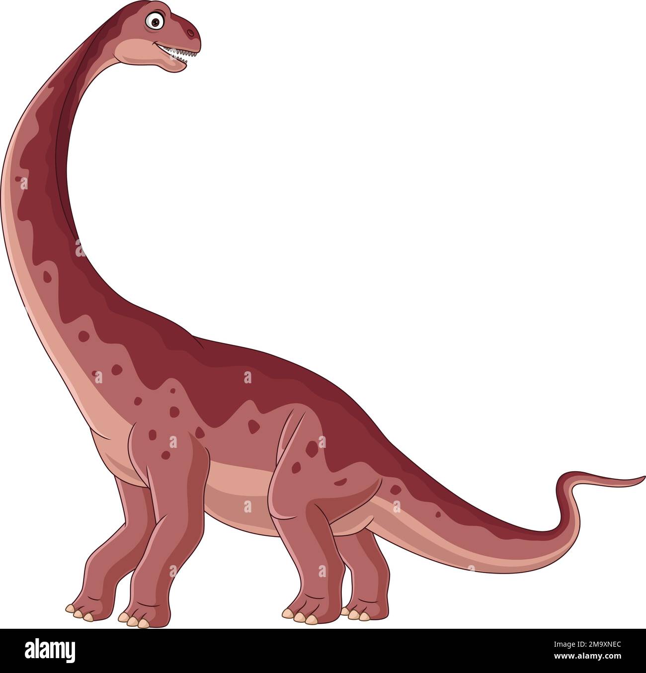Etapa microondas Guinness Dibujo animado de dinosaurio brontosaurio sobre fondo blanco Imagen Vector  de stock - Alamy