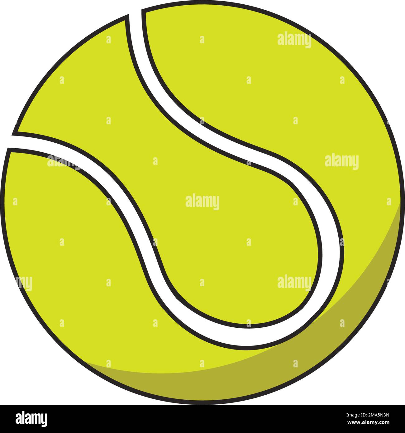 icono de pelota de tenis vector illuastration logo plantilla Ilustración del Vector