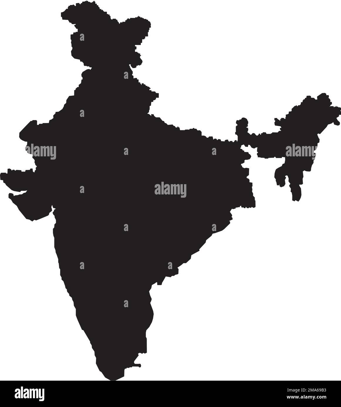 India mapa icono vector ilustración diseño de símbolo Ilustración del Vector