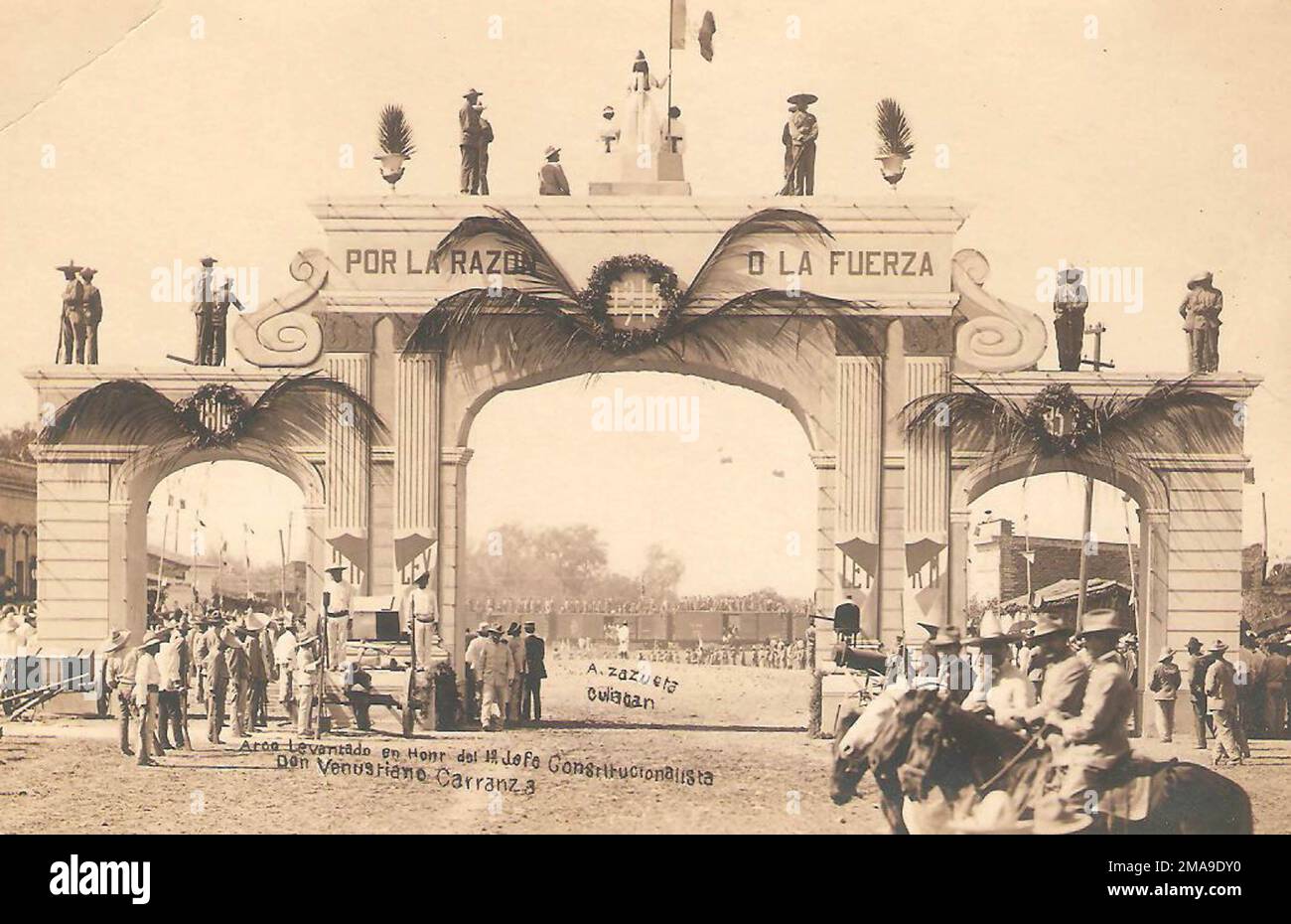 Arco levantado en honor al primer jefe constitucionalista Don