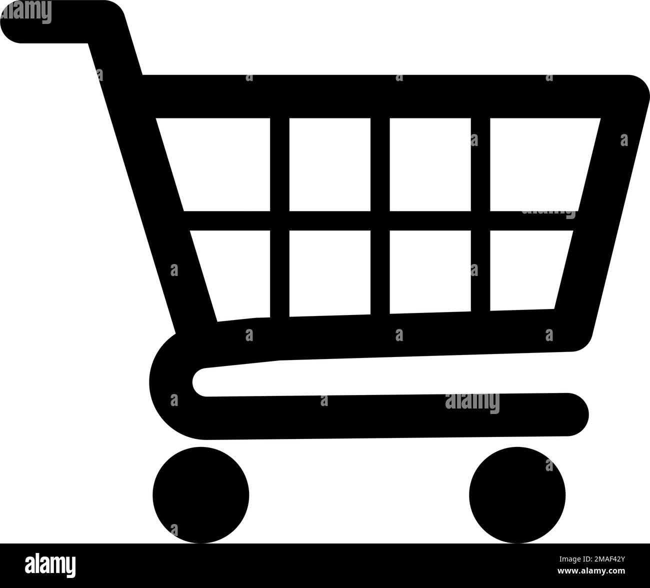 Icono del carrito de la compra. Compras en línea. Compra. Vector editable. Ilustración del Vector