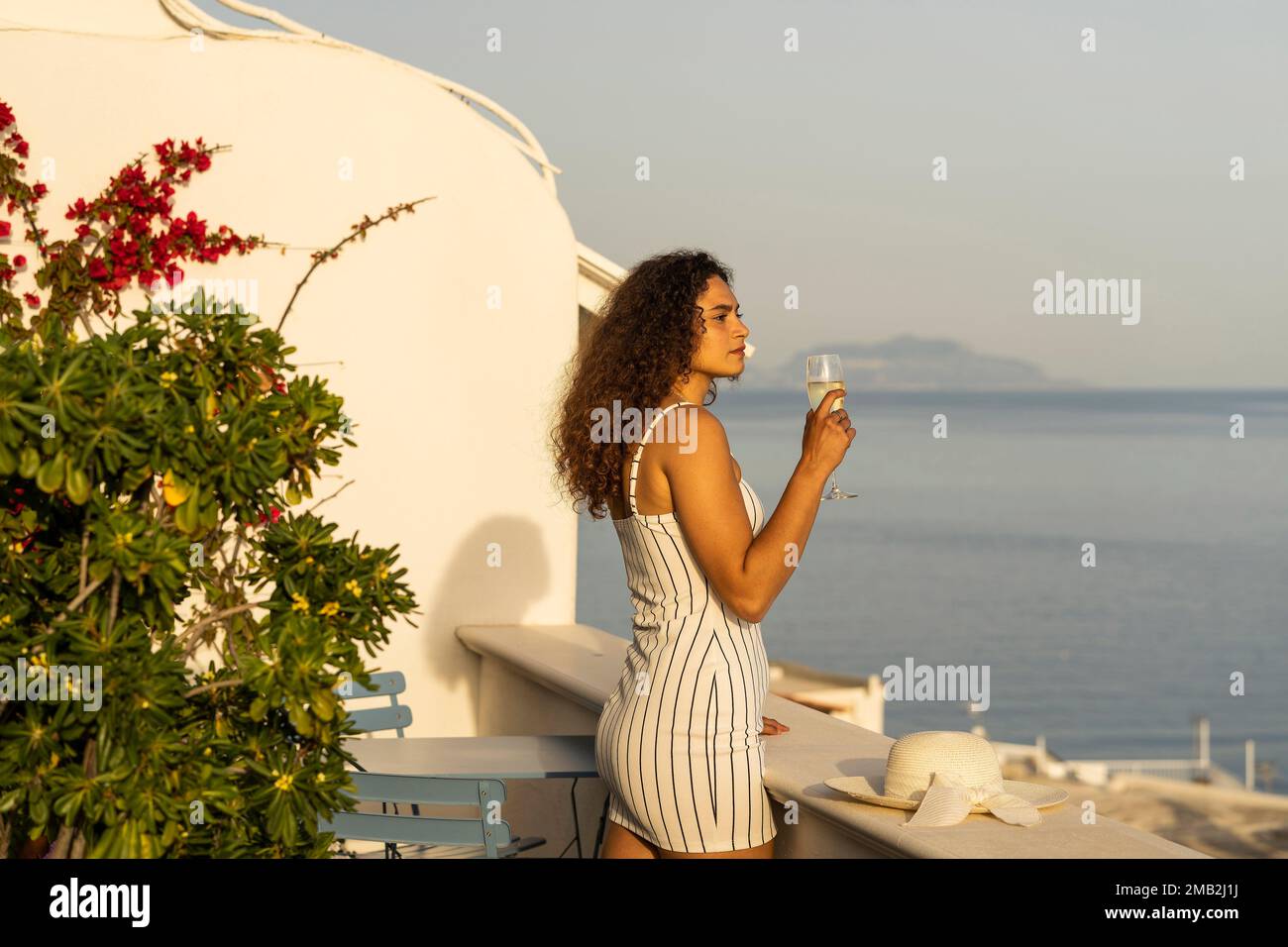 Italia, Campania, Ischia - Sant'Angelo, Casa al Sole Foto de stock