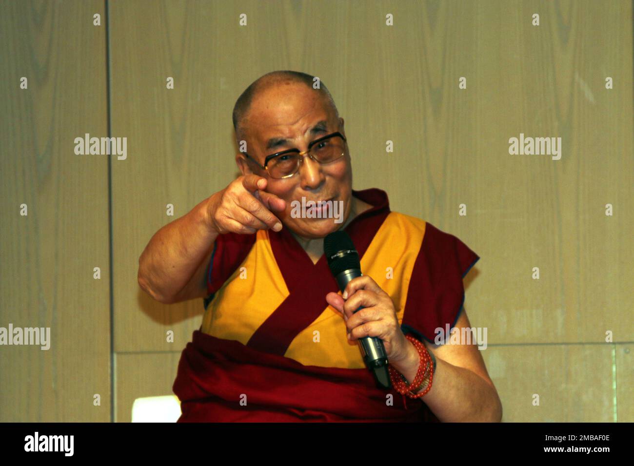 Dalai Lama en Hamburgo con Kongress 'Achtsamkeit' Foto de stock