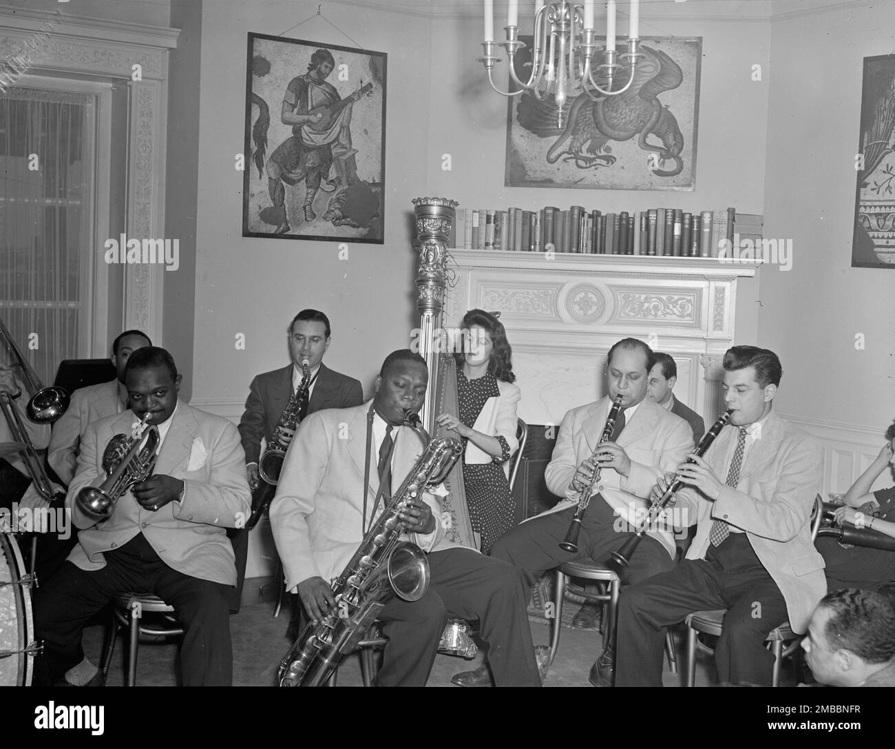 Retrato de Johnny Hodges, Rex William Stewart, Adele Girard, Harry